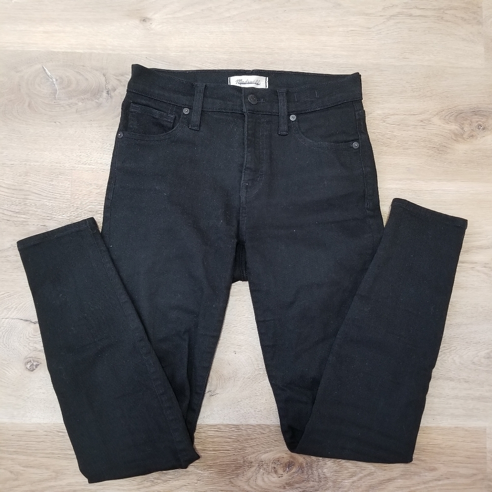MADEWELL BLACK 9" HIGH RISE SKINNY G1202 SIZE 26